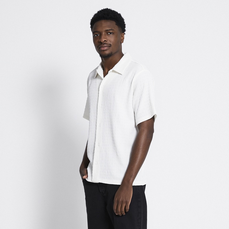Short sleeve shirt "Steven Structure" Off white